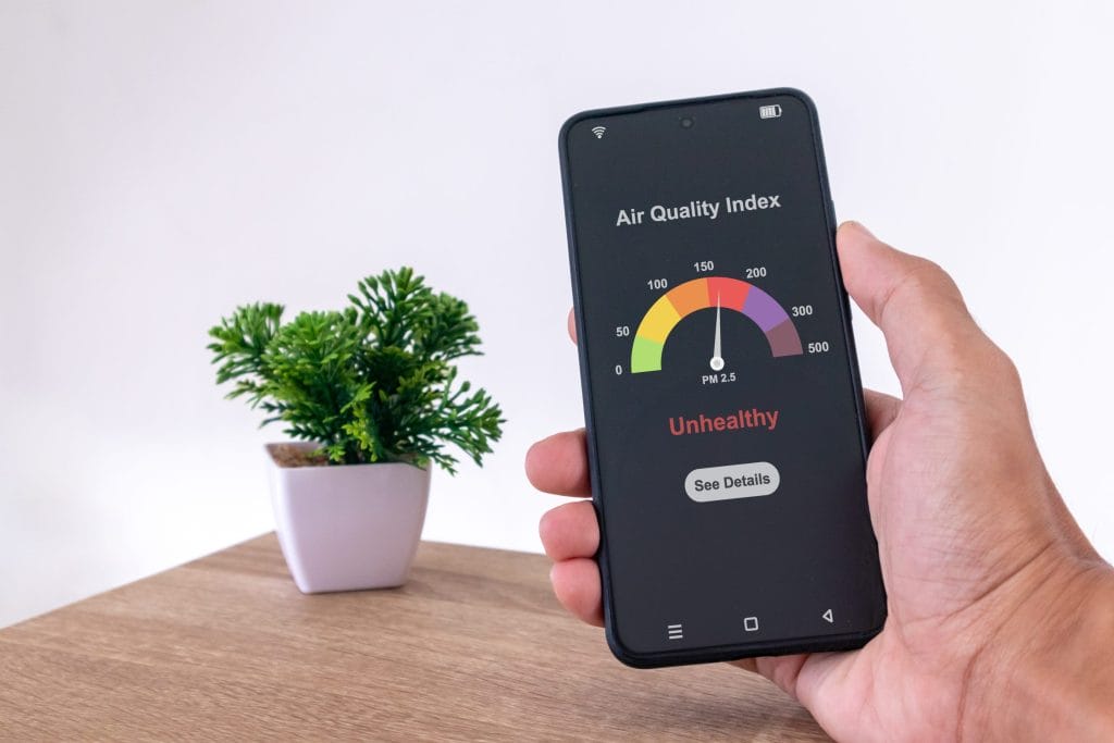 Poor Air Quality in Home Indicating Need for Air Purification System